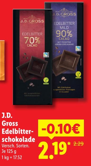 Edelbitterschokolade Mild 90% Cacao