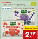 Heidelbeeren oder Erdbeeren Angebote von BioBio bei Netto Marken-Discount Aalen für 2,79 €