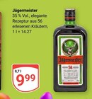 Jägermeister im Angebot bei GLOBUS in Salzgitter Jägermeister Angebote bei GLOBUS Salzgitter für 9,99 €