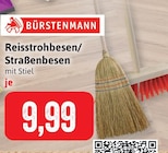 Reisstrohbesen/Straßenbesen Angebote von Bürstenmann bei Kaufhaus Stolz Schwerin für 9,99 €