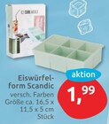 Eiswürfelform Scandic für 1,99 € bei budni im Angebot Eiswürfelform Scandic im aktuellen budni Prospekt