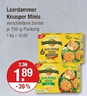 Knusper Minis von Leerdammer für 1,89 € bei V-Markt im Angebot Knusper Minis von Leerdammer im aktuellen V-Markt Prospekt