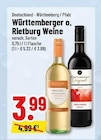 EDEKA Wegberg - Württemberger o. Rietburg Weine Angebot im Prospekt Württemberger o. Rietburg Weine bei EDEKA im Wegberg Prospekt für 3,99 €