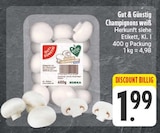 Champignons weiß von Gut & Günstig für 1,99 € bei EDEKA im Angebot Champignons weiß von Gut & Günstig im aktuellen EDEKA Prospekt