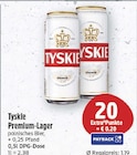 Premium-Lager von Tyskie für 1,19 € bei E center im Angebot Premium-Lager von Tyskie im aktuellen E center Prospekt