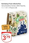 Fresh Alkoholfrei von Karlsberg für 3,79 € bei GLOBUS im Angebot Fresh Alkoholfrei von Karlsberg im aktuellen GLOBUS Prospekt