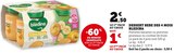 Promo Dessert Bébé des 4 Mois Pommes Bananes à 3,50 € dans le catalogue U Express à Pourrières