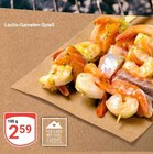 Aktuelles Lachs-Garnelen-Spieß Angebot bei GLOBUS in Duisburg ab 2,59 €