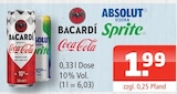 Coca Cola Angebote von BACARDI bei Getränke Oase Hamm für 1,99 €