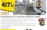 Tout Faire Tain-l'Hermitage - Promo Laser Rotatif FL190A avec Trépied et Mire Promo Laser Rotatif FL190A avec Trépied et Mire à 417,45 € dans le catalogue Tout Faire à Tain-l'Hermitage