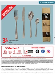 Prix et réduction Ménagère dans le prospectus Auchan Hypermarché en cours Offre Ménagère dans le catalogue Auchan Hypermarché du moment à la page 43