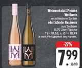 Weißwein Angebote von Weinwerkstatt Meissen bei E center Chemnitz für 7,99 €