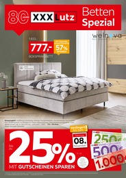 Boxspringbett im XXXLutz Möbelhäuser Prospekt Betten Spezial auf S. 1