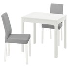 Tisch und 2 Stühle weiß/Knisa hellgrau Angebote von EKEDALEN / KÄTTIL bei IKEA Essen für 269,00 €