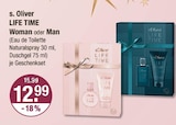 LIFE TIME Woman oder Man Angebote von s.Oliver bei V-Markt Augsburg für 12,99 €