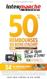 Prospectus Intermarché à Toulon "50% REMBOURSÉS EN BONS D'ACHAT SUR TOUT LE RAYON BIÈRES ET CIDRES", 48 pages, 09/04/2024 - 21/04/2024