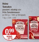 Tomaten passiert, stückig von Heinz im aktuellen V-Markt Prospekt für 0,99 €