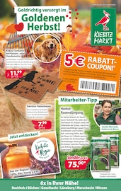 Aktueller Kiebitzmarkt Garten & Pflanzen Prospekt in Apensen und Umgebung, "Goldrichtig versorgt im Goldenen Herbst!" mit 8 Seiten, 11.10.2025 - 18.10.2025