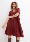 Oversized-Kleid aus Baumwoll-Musselin in mandelbraun, Musselin Angebote von bonprix bei bonprix. Witten für 34,99 €