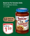 Aktuelles Fix Tomaten Soße Angebot bei GLOBUS in Erfurt ab 1,59 €