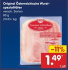 Original Österreichische Wurstspezialitäten im Angebot bei Netto Marken-Discount in Troisdorf Original Österreichische Wurstspezialitäten Angebote bei Netto Marken-Discount Troisdorf für 1,49 €