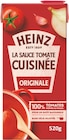 La Sauce Tomate Cuisinée Originale - HEINZ en promo chez Intermarché La Sauce Tomate Cuisinée Originale - HEINZ dans le catalogue Intermarché