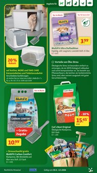 Katzenstreu im Fressnapf Prospekt "Mehr einpacken, weniger ausgeben!" mit 28 Seiten (Karlsruhe)