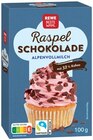 Aktuelles Raspelschokolade Alpenvollmilch Angebot bei REWE in Krefeld ab 1,59 €