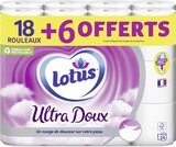 Papier toilette Ultra Doux - LOTUS - Géant Casino Papier toilette Ultra Doux - LOTUS à 10,39 € dans le catalogue Géant Casino