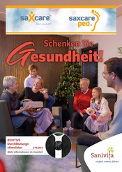 Aktueller saXcare GmbH Orthopädietechnikzentrum Sanitätshaus Prospekt in Mittweida und Umgebung, "Schenken Sie Gesundheit!" mit 6 Seiten, 13.11.2024 - 31.01.2025