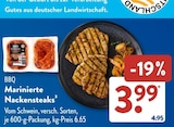 Marinierte Nackensteaks bei ALDI SÜD im Berghaupten Prospekt für 3,99 €