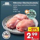 Hähnchen-Oberkeulensteaks im Angebot bei Netto Marken-Discount in Jena Hähnchen-Oberkeulensteaks Angebote von GUT PONHOLZ bei Netto Marken-Discount Jena für 2,99 €