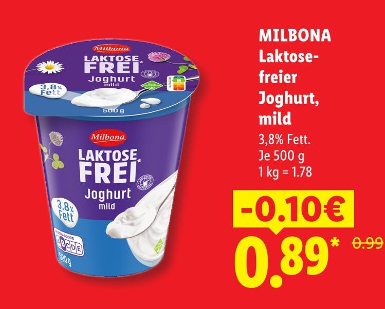 Laktosefreier Joghurt mild