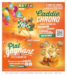 Prospectus Supermarchés Match de la semaine "65 ANS ça se fête en grand" avec 2 pages, valide du 28/10/2025 au 09/11/2025 pour Cernay et alentours