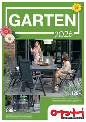 Aktueller Opti-Wohnwelt Möbel & Einrichtung Prospekt in Bremen und Umgebung, "Garten 2026" mit 24 Seiten, 11.03.2026 - 31.07.2026