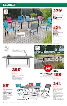Promo Table Rectangulaire dans le catalogue Hyper U du moment à la page 6