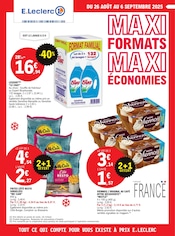 Catalogue Supermarchés E.Leclerc en cours à Foix et alentours, "MAXI FORMATS MAXI ÉCONOMIES", 88 pages, 26/08/2025 - 06/09/2025