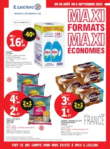 Prospectus E.Leclerc en cours, "MAXI FORMATS MAXI ÉCONOMIES", page 1 sur 88