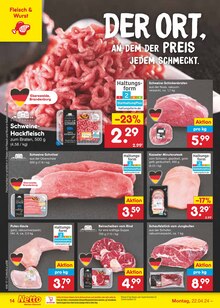 Schweineschnitzel im Netto Marken-Discount Prospekt "Aktuelle Angebote" mit 51 Seiten (Leipzig)