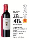 AOP Margaux - CHÂTEAU MARQUIS DE TERME en promo chez Intermarché Hyper AOP Margaux - CHÂTEAU MARQUIS DE TERME dans le catalogue Intermarché Hyper