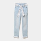 Jean skinny ceinture foulard denim triple stone fille - La Halle Jean skinny ceinture foulard denim triple stone fille à 22,99 € dans le catalogue La Halle