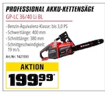 Professional Akku-Kettensäge GP-LC 36/40 Li BL Angebote von Einhell bei OBI Cottbus für 199,99 €