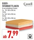 Biber-Spannbettlaken von Castell im aktuellen Marktkauf Prospekt