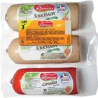 Saucissons à l'ail blanc x 2 + 1 cervelas offert - MONIQUE RANOU en promo chez Intermarché Hyper Saucissons à l'ail blanc x 2 + 1 cervelas offert - MONIQUE RANOU dans le catalogue Intermarché Hyper