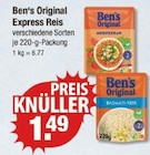 Express Reis von Ben's Original im aktuellen V-Markt Prospekt für 1,49 €