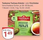 Aktuelle Teekanne Angebote bei GLOBUS in Leipzig Aktuelles Teehaus Kräuter Angebot bei GLOBUS in Leipzig ab 1,49 €