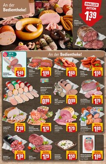 Mettwurst im aktuellen REWE Prospekt (Hamburg) Mettwurst im REWE Prospekt "Dein Markt" mit 36 Seiten (Hamburg)