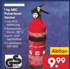 1 kg ABC Pulverfeuerlöscher Angebote bei Netto Marken-Discount Moers für 9,99 €
