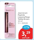 Peptide Lippenpflege Teddy Brown Angebote von Jean & Len bei budni Pinneberg für 3,29 €