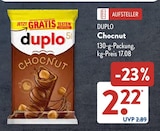 Chocnut im ALDI SÜD Prospekt Chocnut von Duplo im aktuellen ALDI SÜD Prospekt für 2,22 €